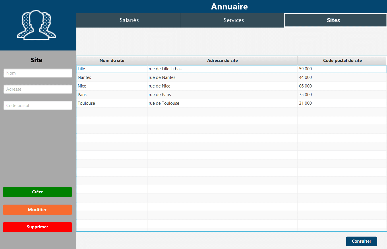Project Annuaire - Site